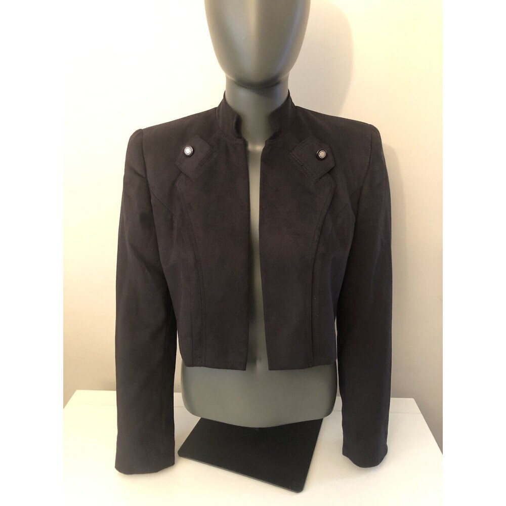 Alberto Makali New York Cache Women’s Crop Jacket Size 4 Black Made In USA